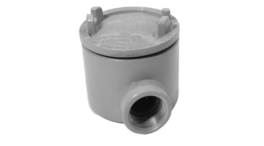 CAJA REDONDA TIPO GUAE AL. 2" COVER Ø5'' NEMA 7, CL1 DIV1&2