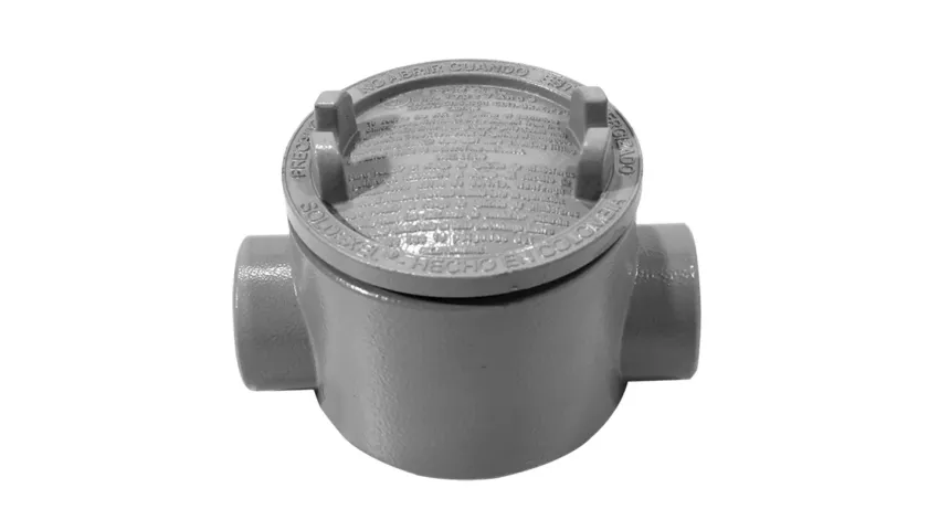 CAJA REDONDA TIPO GUAC AL. 4" COVER Ø5'' NEMA 7, CL1 DIV1&2