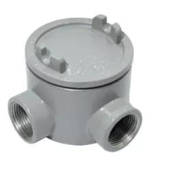 CAJA REDONDA TIPO GUAL AL. 2-1/2" COVER Ø5'' NEMA 7, CL1 DIV1&2