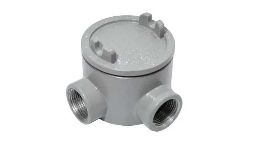 CAJA REDONDA TIPO GUAL AL. 2-1/2" COVER Ø5'' NEMA 7, CL1 DIV1&2
