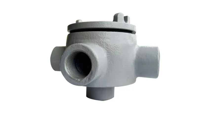 CAJA REDONDA TIPO GUAW AL. 3/4" COVER Ø3'' NEMA 7, CL1 DIV1&2
