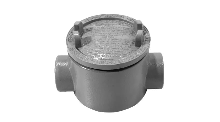 CAJA REDONDA TIPO GUAC AL. 1/2" COVER Ø3'' NEMA 7, CL1 DIV1&2, UL