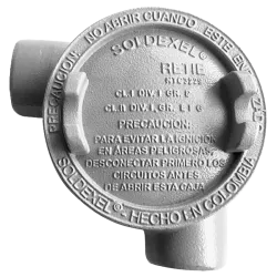 CAJA REDONDA TIPO GUAN AL. 1-1/4" COVER Ø5'' NEMA 7, CL1 DIV1&2