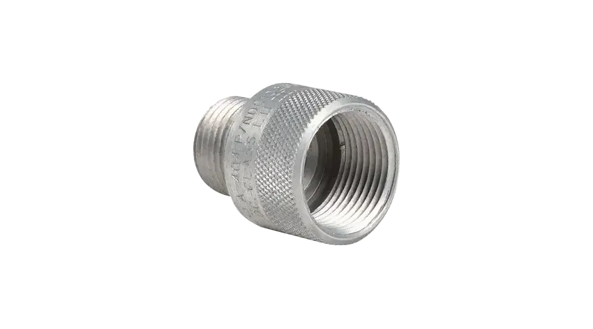 ADAPTADOR TIPO HUB AL. 1/2" MACHO X 3/4" HEMBRA CL1 DIV1&2, CSA/UL