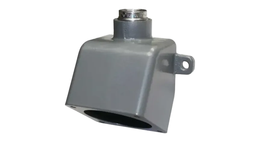 CAJA P/ADOSAR TOMACORRIENTE TIPO VRE AL. 60A C/HUB Ø1-1/2" NEMA 4X, CL1 DIV1&2, CSA/UL