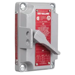TAPA C/SWITCH P/ESTACION CTRL SERIE XS AL 2X20A 120-277V, NEMA 7, CL1 DIV1&2, UL