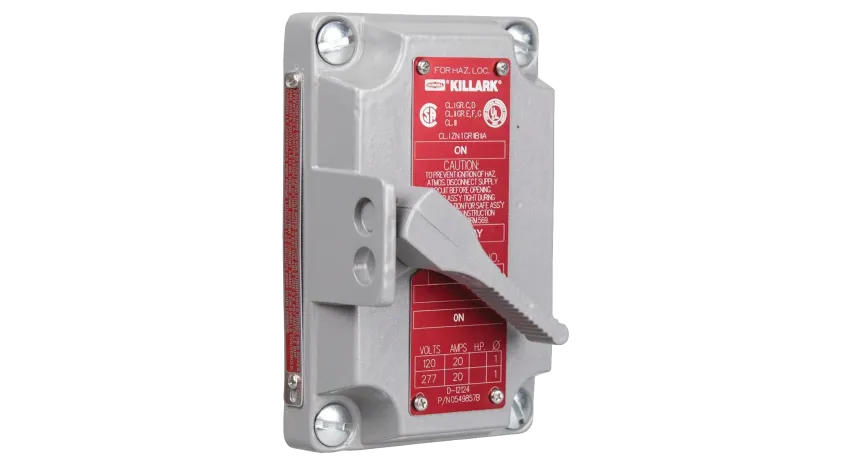 TAPA C/SWITCH P/ESTACION CTRL SERIE XS AL 2X20A 120-277V, NEMA 7, CL1 DIV1&2, UL