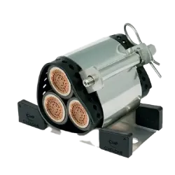 ABRAZADERA CABLE CLEAT CYCLONE I AL. SINGLE Ø55-69mm / TREFOIL Ø37-47mm IEC 61914