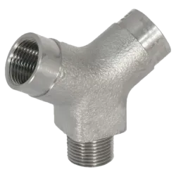 ADAPTADOR EN "Y" 120° LT. NIQ. 1/2" MACHO X 1/2" HEMBRA X 1/2", IP68 Ex-db, ATEX/IECEx