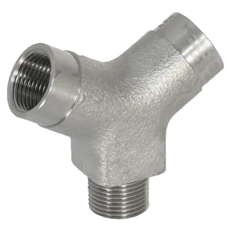 ADAPTADOR EN "Y" 120° LT. NIQ. 1/2" MACHO X 1/2" HEMBRA X 1/2", IP68 Ex-db, ATEX/IECEx