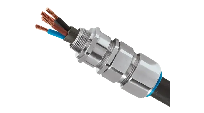 CONECTOR P/CABLE ARM. TIPO E1FW R: 9.5-15.9mm LT. NIQ. M20 IP68, CL1 DIV2, IECEx/CSA