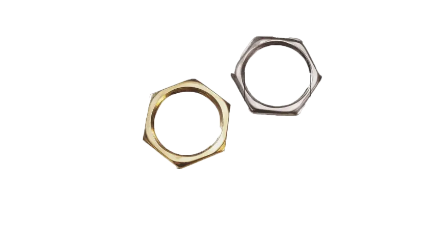 CONTRATUERCA HEXAGONAL 20mm LATON NIQUELADO HEAVY DUTY