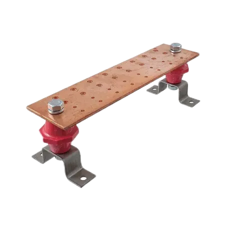 BARRA DE CONEXION COBRE 1/4"X2"X20" + KIT DE MONTAJE