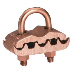 CONECTOR TIERRA CU P/3 CABLES 4AWG-2/0AWG A TUBO 1-1/4" Ø1-3/8"-1-1/2" PERNO 3/8" UL