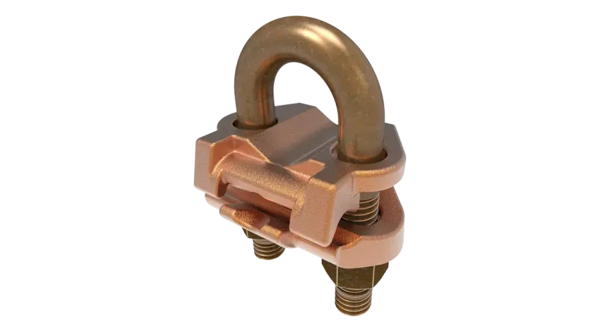 CONECTOR TIERRA CU P/CABLE 2/0AWG-250MCM A TUBO 1/2"-3/4" Ø7/8"-1" UL
