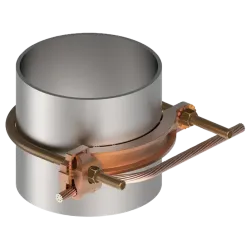 CONECTOR TIERRA P/CABLE 4AWG-4/0AWG A TUBO 6" PERN 3/8" UL