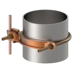 CONECTOR TIERRA P/CABLE 4AWG-4/0AWG A TUBO 6" PERN 3/8" UL