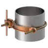 CONECTOR TIERRA P/CABLE 4AWG-4/0AWG A TUBO 6" PERN 3/8" UL