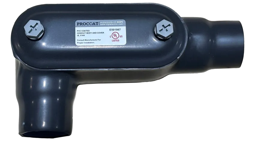 CAJA CONDULET FORM 7 TIPO LR 4" REVESTIDA DE PVC, ETL/UL