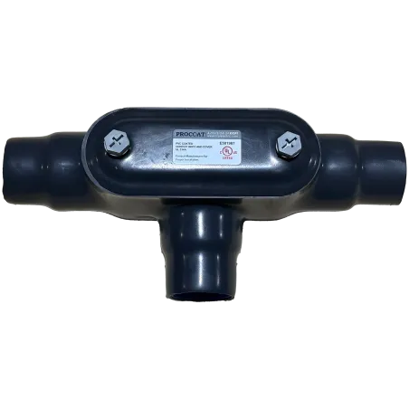 CAJA CONDULET FORM 7 TIPO T 1-1/2" REVESTIDA DE PVC, ETL/UL