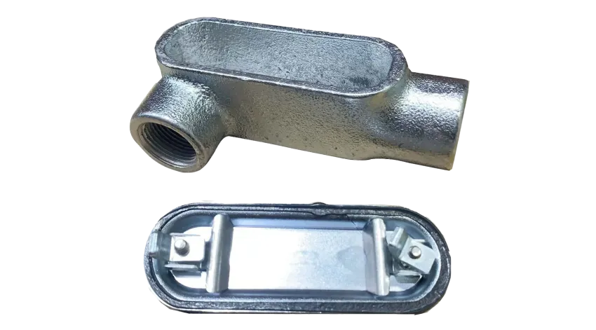 CAJA CONDULET FORM 7 TIPO LR C/TYE HIERRO 1", CSA/UL