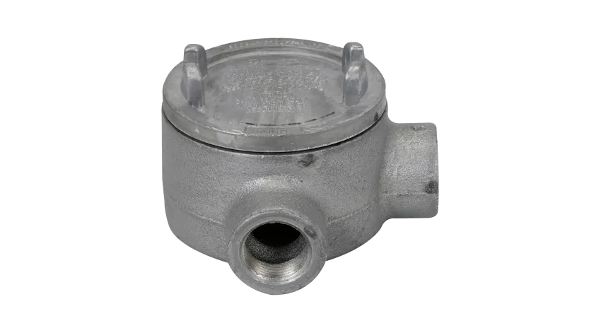 CAJA REDONDA TIPO GUAL HIERRO 1-1/4" COVER Ø3" NEMA 7, CL1 DIV1&2, UL