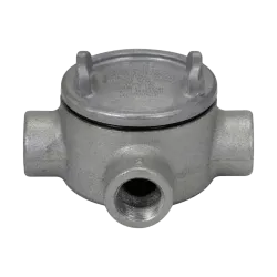 CAJA REDONDA TIPO GUAT HIERRO 1/2" COVER Ø2" NEMA 7, CL1 DIV1&2, UL