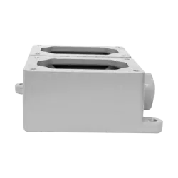 CAJA SOPORTE P/CONTROL DOBLE AL. C/HUB Ø3/4" NEMA 3RX, CL1 DIV1&2, CSA/UL/UL
