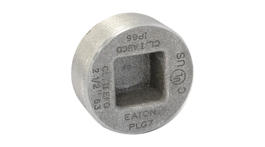 TAPON CABEZA HUECA HIERRO 2" CL1 DIV1&2, UL
