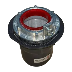 CONECTOR CONDUIT TIPO HUB C/AISLAMIENTO ACERO 4" REVESTIDO DE PVC, UL