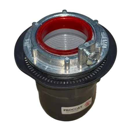 CONECTOR CONDUIT TIPO HUB C/AISLAMIENTO ACERO 4" REVESTIDO DE PVC, UL