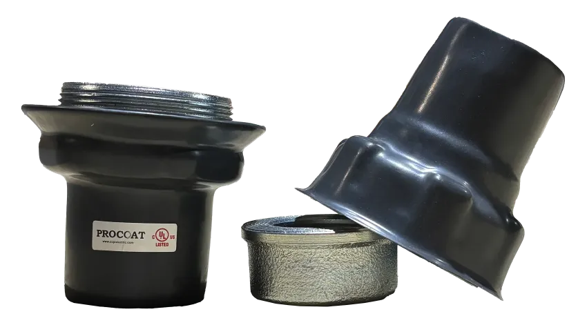 UNION UNIVERSAL ANTIEXPLOSIVO DE ACERO H/H 2" REVESTIDA DE PVC, CL1 DIV1&2, UL/CSA