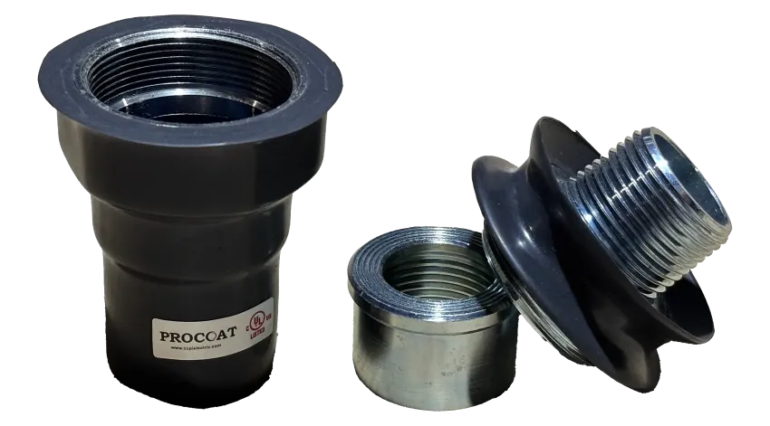 UNION UNIVERSAL ANTIEXPLOSIVO DE ACERO H-M 1/2" REVESTIDA DE PVC, CL1 DIV1&2, UL/CSA