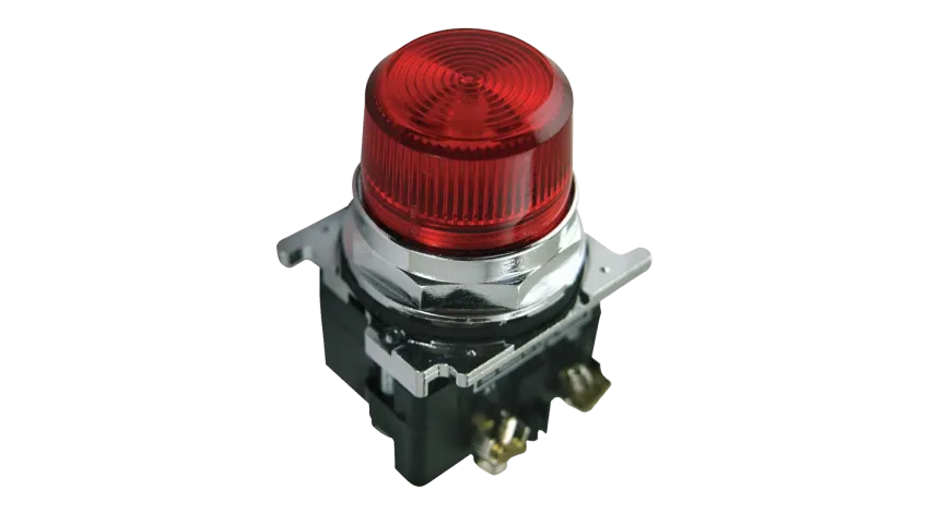 LUZ PILOTO ROJO 120VAC, INCANDESCENTE, 30.5mm NEMA 4X, 12, 13