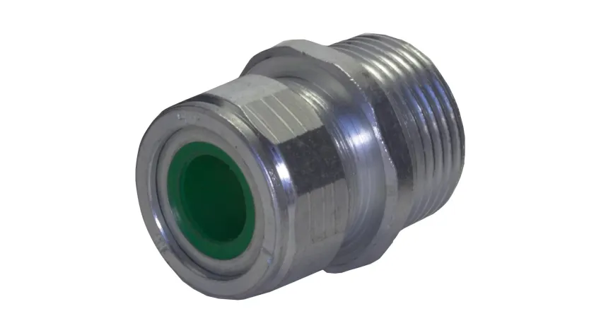 PRENSAESTOPA VERDE ACERO 3/4" RANGO 0.45"-0.56" NEMA 4, CL1 DIV2, UL