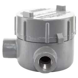 CAJA REDONDA TIPO GUAL HIERRO 2" COVER Ø5" NEMA 4X, CL1 DIV1&2, CSA/UL
