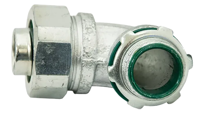 CONECTOR LIQUIDTIGHT CURVO AISL. HIERRO 2"X90° UL