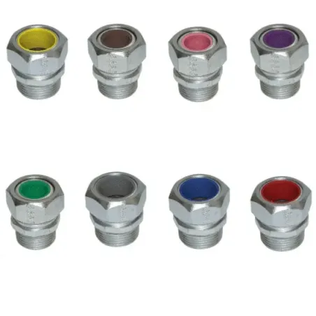 PRENSAESTOPA BLANCO 1/2" RANGO 0.25"-0.35" NEMA 4, CL1 DIV2, UL