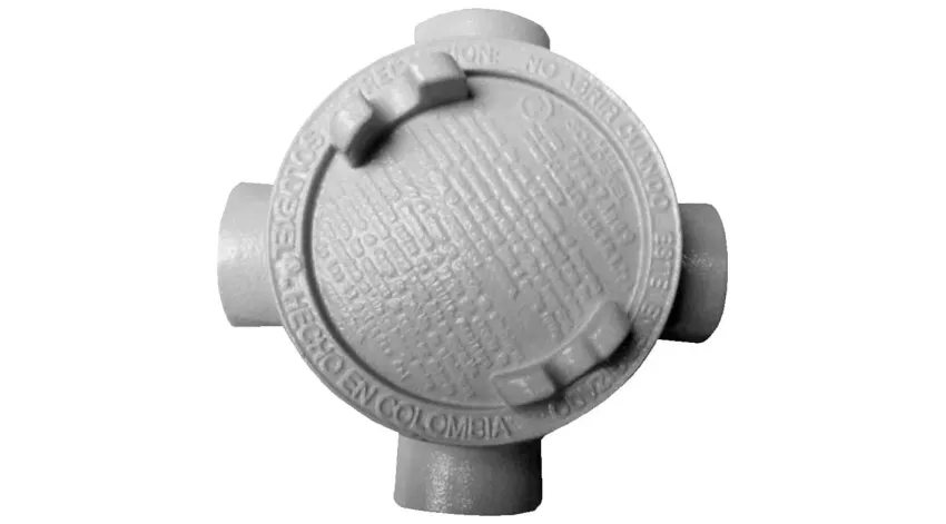 CAJA REDONDA TIPO GUAX AL. 3/4" COVER Ø3'' NEMA 7, CL1 DIV1&2, UL