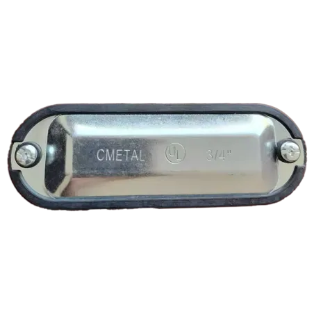 TAPA C/EMPAQUE INTEGRADO P/CAJA CONDULET FORM 5 ACERO DE 2-1/2" 3",UL