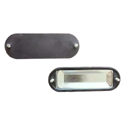 TAPA C/EMPAQUE INTEGRADO P/CAJA CONDULET FORM 5 ACERO DE 2-1/2" 3",UL