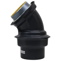 CONECTOR CURVO LIQUIDTIGHT ACERO 3"X45° REVESTIDO DE PVC, UL