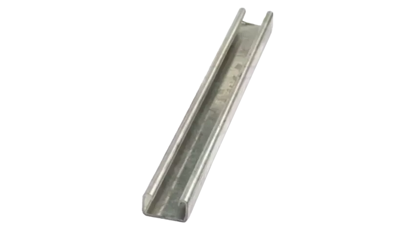 CANAL STRUT BAJO LISO ACERO 1-5/8"X13/16"X10FT e:2mm HDG