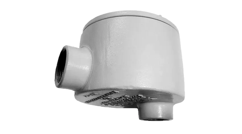 CAJA REDONDA TIPO GUAB AL. 2-1/2" COVER Ø5'' NEMA 7, CL1 DIV1&2