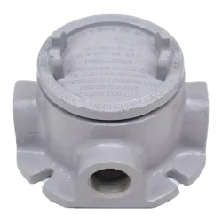 CAJA REDONDA TIPO GUAFT AL. 3/4" COVER Ø3'' NEMA 7, CL1 DIV1&2