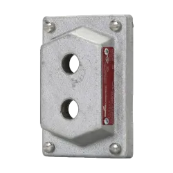 TAPA P/ESTACION CTRL FLEXSTATION DS CIEGA C/2 HUECOS, NEMA 3R/7, CL1 DIV1