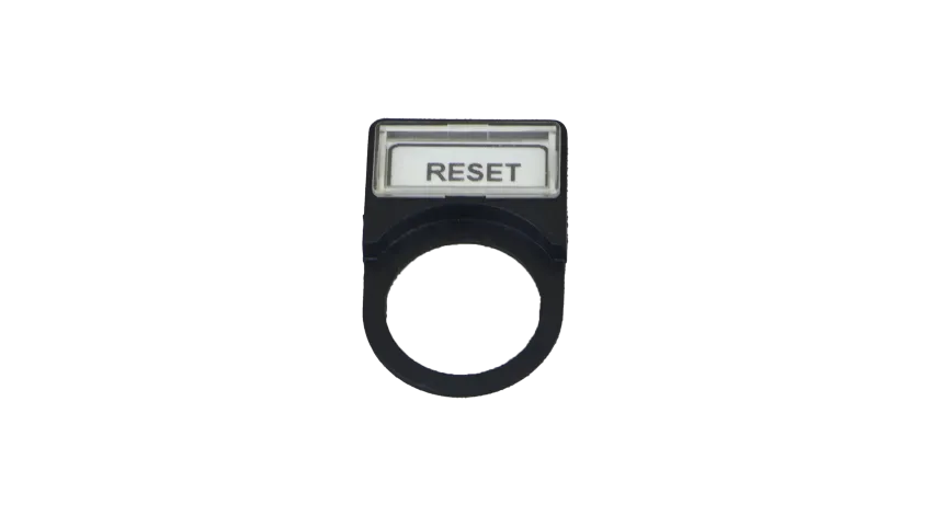 PLACA LEYENDA "RESET" | COINSA Perú