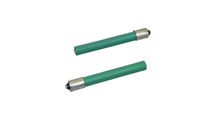 FOCO LED VERDE EXTRA LARGO 54.5mm 220VAC/VDC