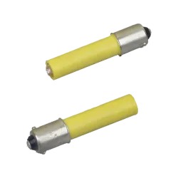 FOCO LED AMARILLO LARGO 40.0mm 130VAC/VDC