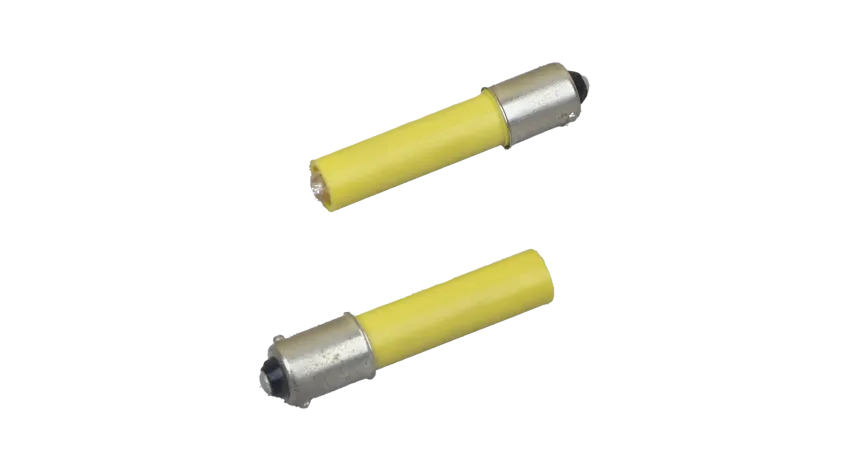 FOCO LED AMARILLO LARGO 40.0mm 130VAC/VDC